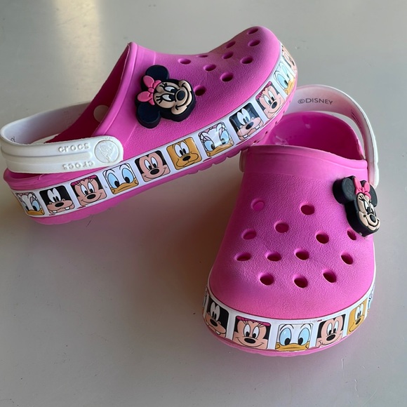 CROCS Other - Minnie and friends pink crocs